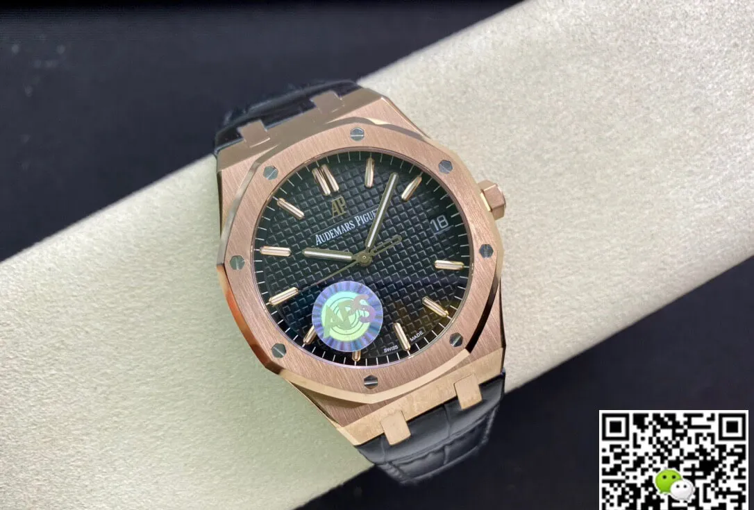 Audemars Piguet Royal Oak 15500OR.OO.D002CR.01 APS Factory 1:1 Best Edition Replica Watch Leather Strap